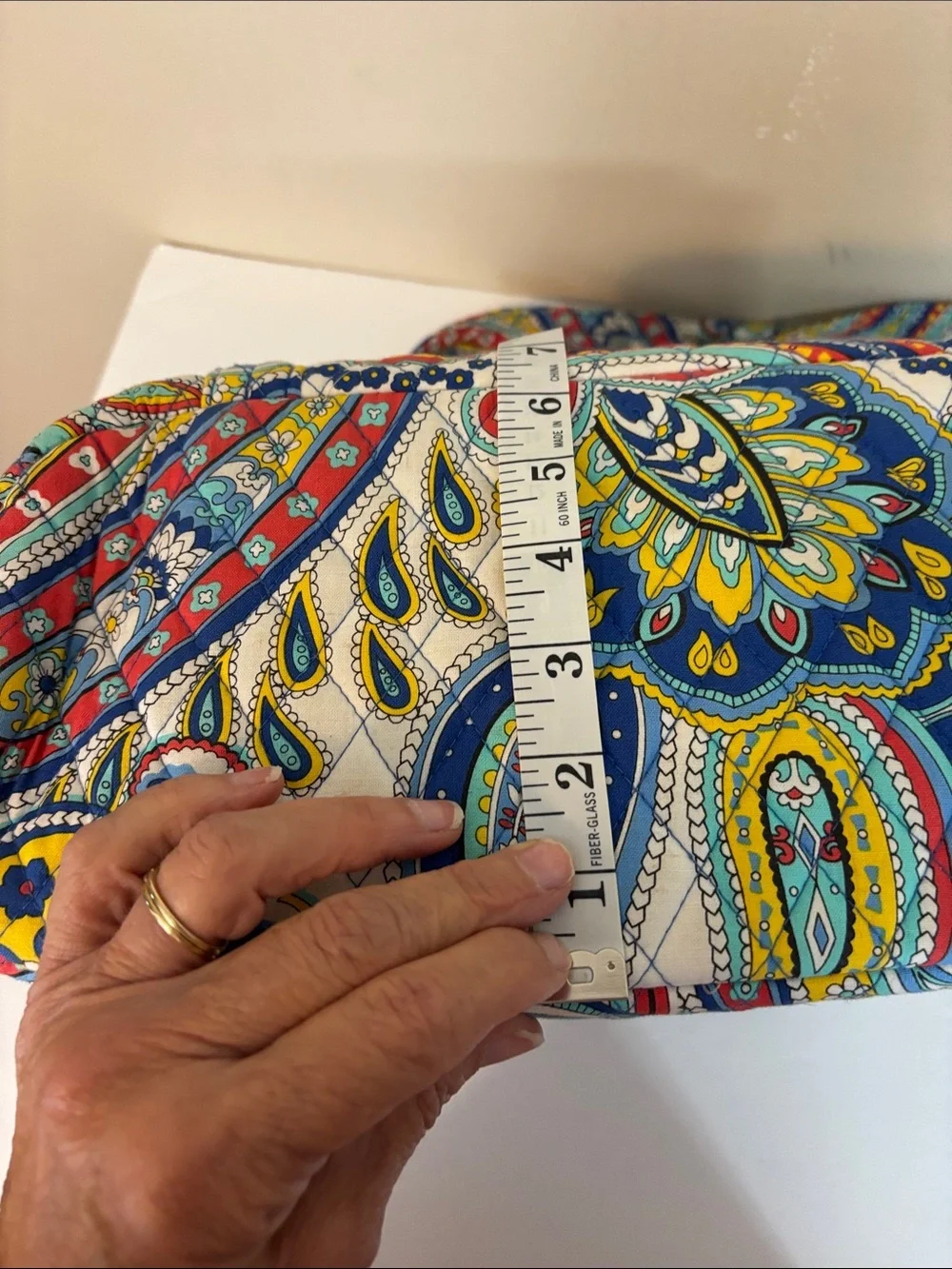 Vera Bradley Marina Paisley Large Tote Bag Retired Print